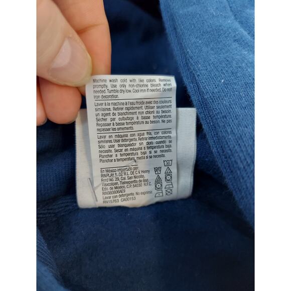 Champion Mens Reverse Weave Ombre Block Heavyweight Hoodie Jetson Blue L - Picture 4 of 8